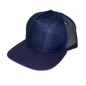 Pacific Headwear ORIGINAL 5-Panel Mesh Overlay Trucker Snapback Cap Hat P724.